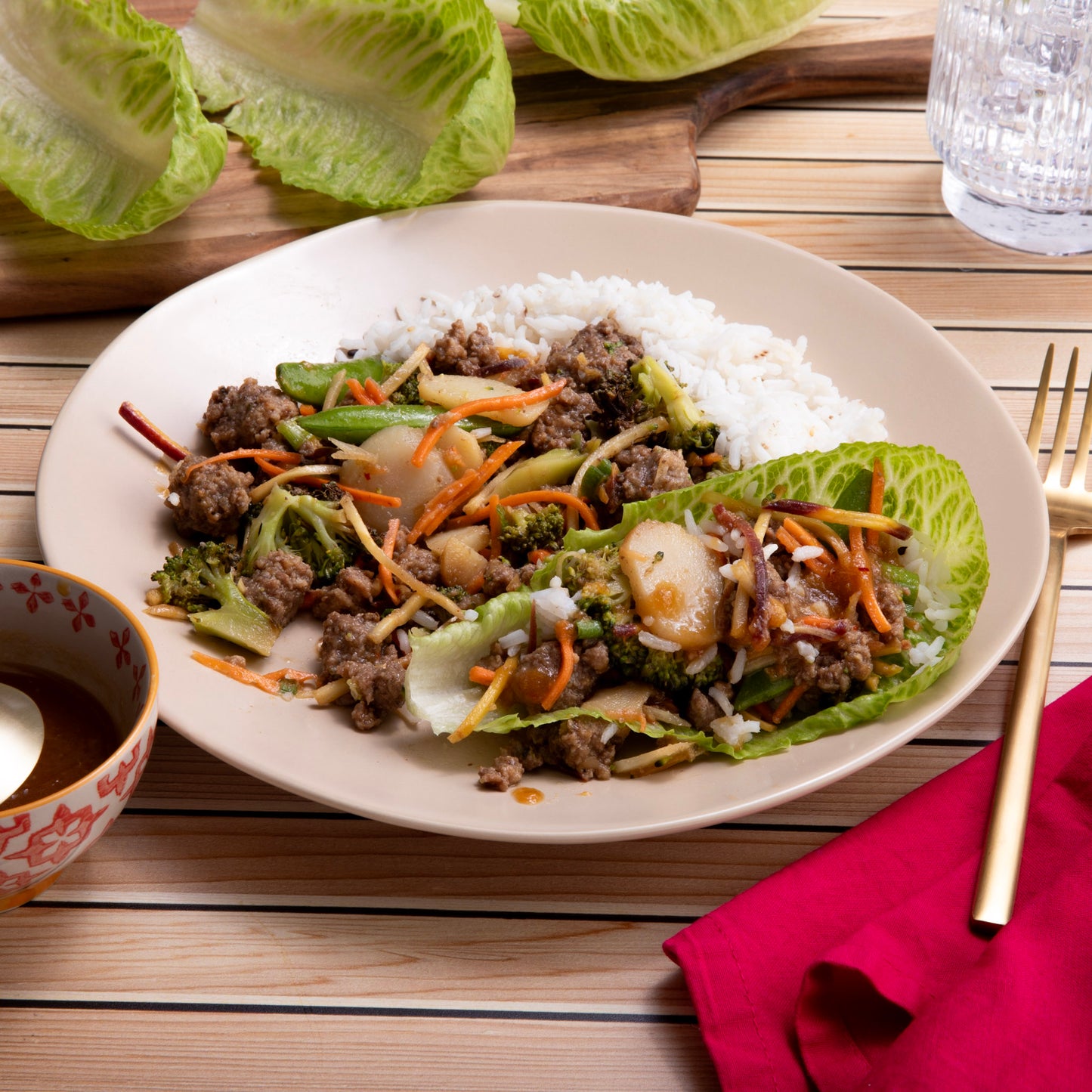 Korean Beef Lettuce Wraps