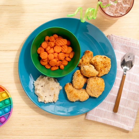 Housemade Chicken Nuggets with Crinkle Cut Carrots & Mashed Potatoes