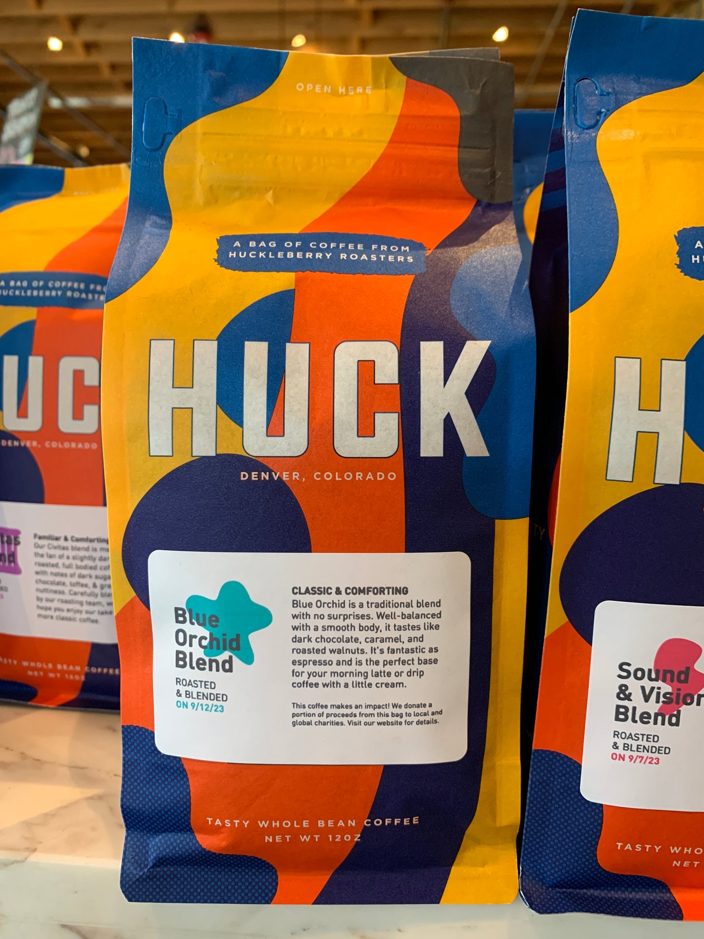 Huckleberry Roasters Blue Orchid Blend Coffee